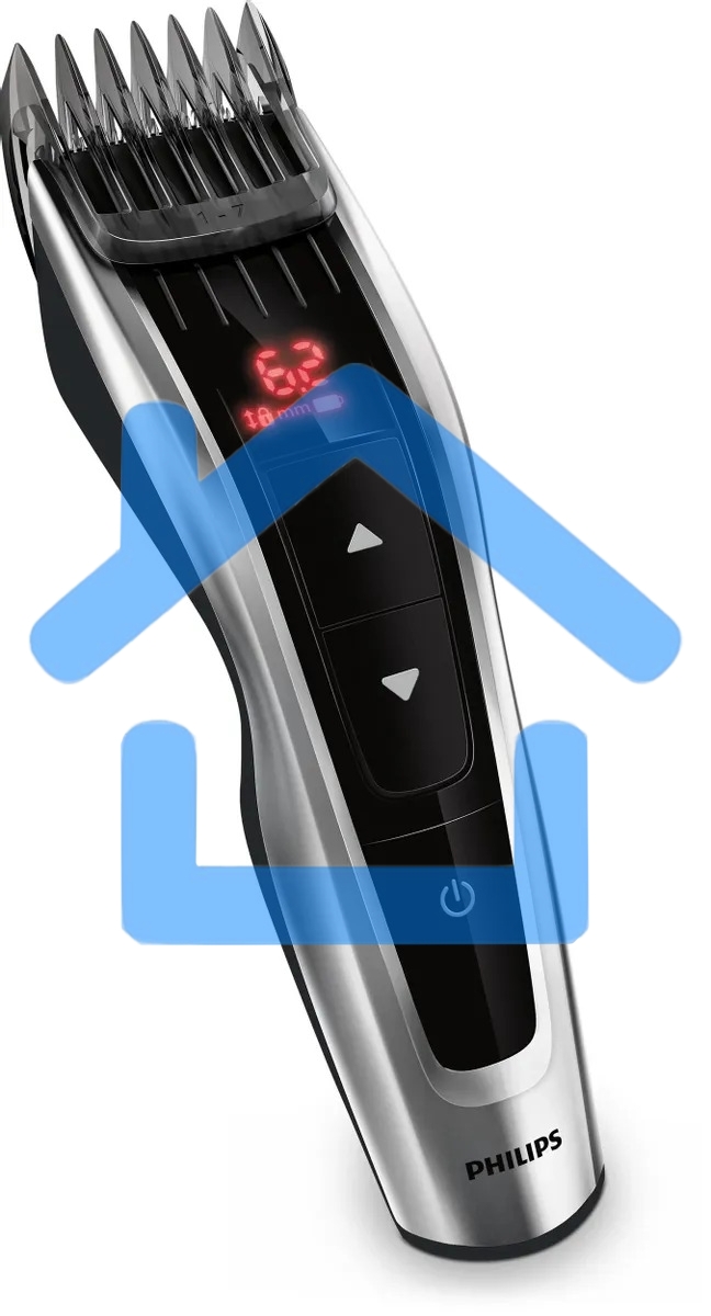 Машинка для стрижки Philips HC9420/15 серебристый/черный (насадок в компл:3шт)