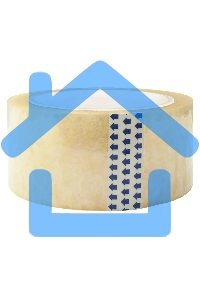 Клейкая лента упаковочная Silwerhof ECO прозрачная, ширина 50мм, длина 66м 45мкм полипропилен