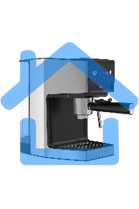 Кофеварка рожковая+капсульная BQ CM3003 стальной/черный, исп. кофе - молотый/капсулы Dolce gusto, Nespresso, 1 л, 950 Вт, 19 бар