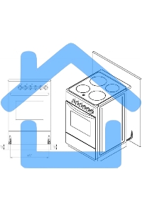 Плита комбинированная Лысьва ЭГ 1/3г01-2у белый, конфорок 4 шт (3 газовых + 1 электрическая), духовка 57 л, 50 см x 84 см x 60 см