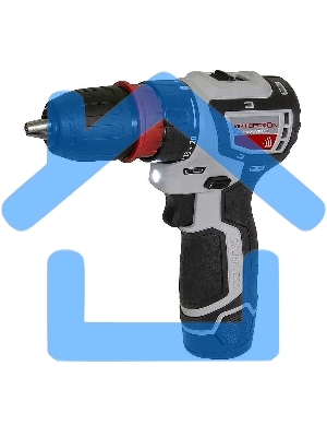 Дрель-шуруповерт ИНТЕРСКОЛ ДА-10/12В 36, Аккумуляторная, 12В, 2 АКБ, Кейс