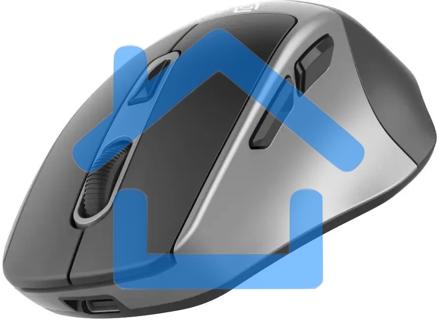 Мышь беспроводная Oklick 516MW черный/серебристый, 1600 dpi, радиоканал, Bluetooth, USB, кнопки - 6