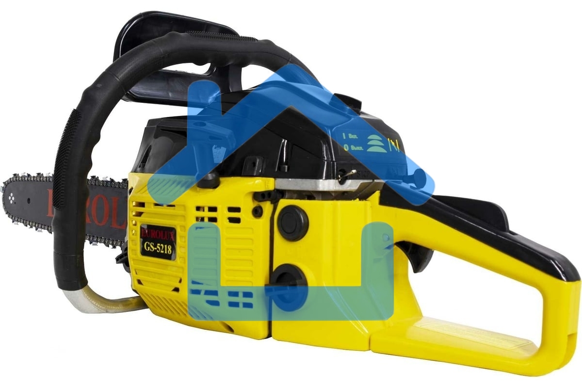 Бензопила Eurolux GS-5218 желтый/черный