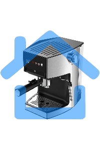 Кофеварка рожковая+капсульная BQ CM3003 стальной/черный, исп. кофе - молотый/капсулы Dolce gusto, Nespresso, 1 л, 950 Вт, 19 бар