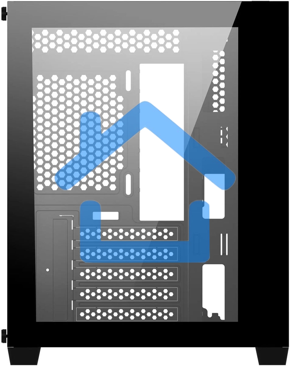 Компьютерный корпус Bloody BD-CC108 черный без БП mATX 9x120мм 2xUSB 3.0 audio bott PSU