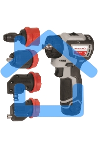 Дрель-шуруповерт ИНТЕРСКОЛ ДА-10/12В 36, Аккумуляторная, 12В, 2 АКБ, Кейс