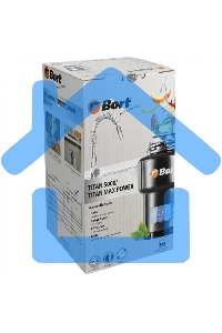 Измельчитель пищевых отходов Bort TITAN 5000 560 Вт; 5,2 кг/мин; 3200 об/мин; 1400 мл; нержавеющая сталь; набор аксессуаров 4 шт [91275783]