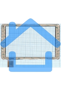 Сенсорное стекло (тачскрин) ZYD101-57V01, черное