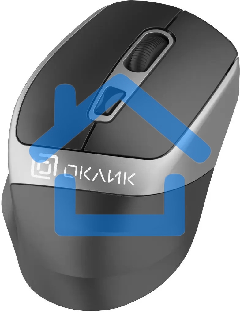 Мышь беспроводная Oklick 516MW черный/серебристый, 1600 dpi, радиоканал, Bluetooth, USB, кнопки - 6