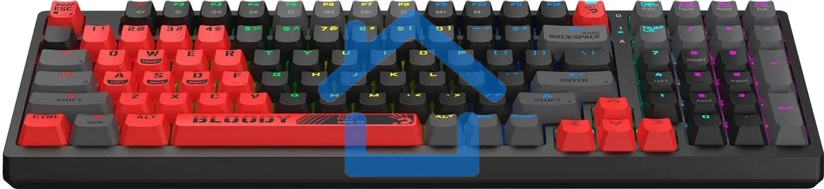 Клавиатура A4Tech Bloody S98 Sports Red BLMS Plus проводная USB красный/черный