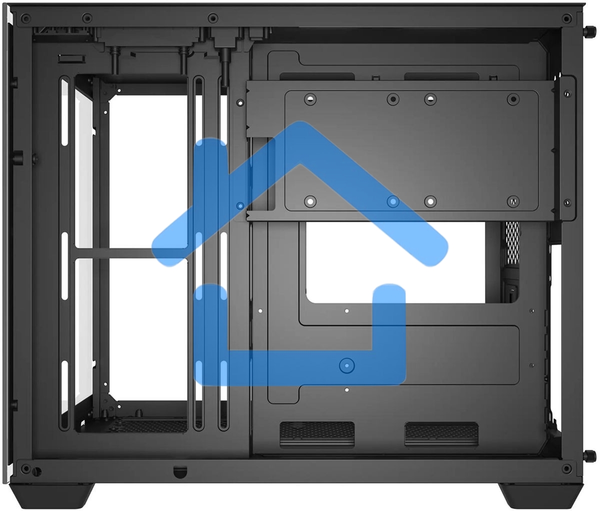 Компьютерный корпус Bloody BD-CC108 черный без БП mATX 9x120мм 2xUSB 3.0 audio bott PSU