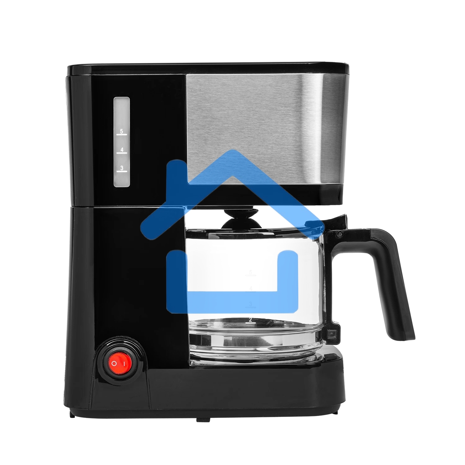 Кофеварка капельная Red Solution CM1534 черный/серебристый, исп. кофе - молотый, 0.6 л, 600 Вт