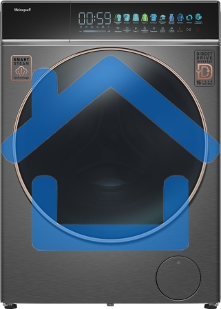 Стиральная машина Weissgauff WM 58411 Direct Drive Inverter Premium Steam Grey серая, загрузка фронтальная 11кг, 1400 об/мин., класс: A+++
