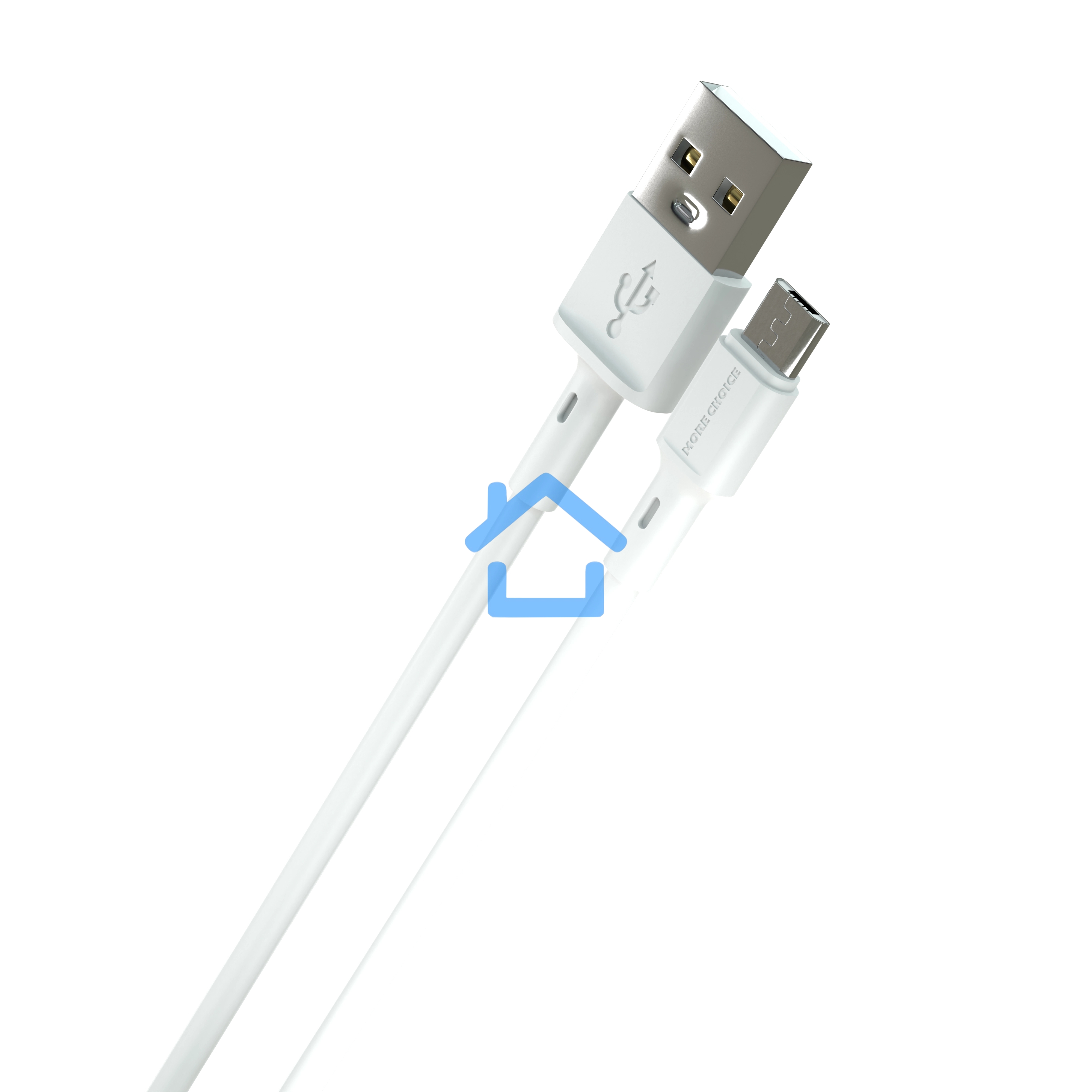 Зарядное устройство MORE CHOICE (4610196409035) NC11m белый - СЗУ 2USB 2.4A для micro USB