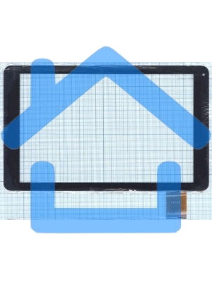 Сенсорное стекло (тачскрин) ZYD101-57V01, черное