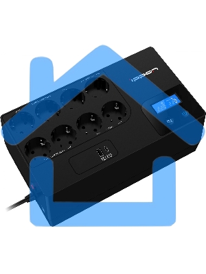 Источник бесперебойного питания Ippon Kirpich 650 360Вт 650ВА черный