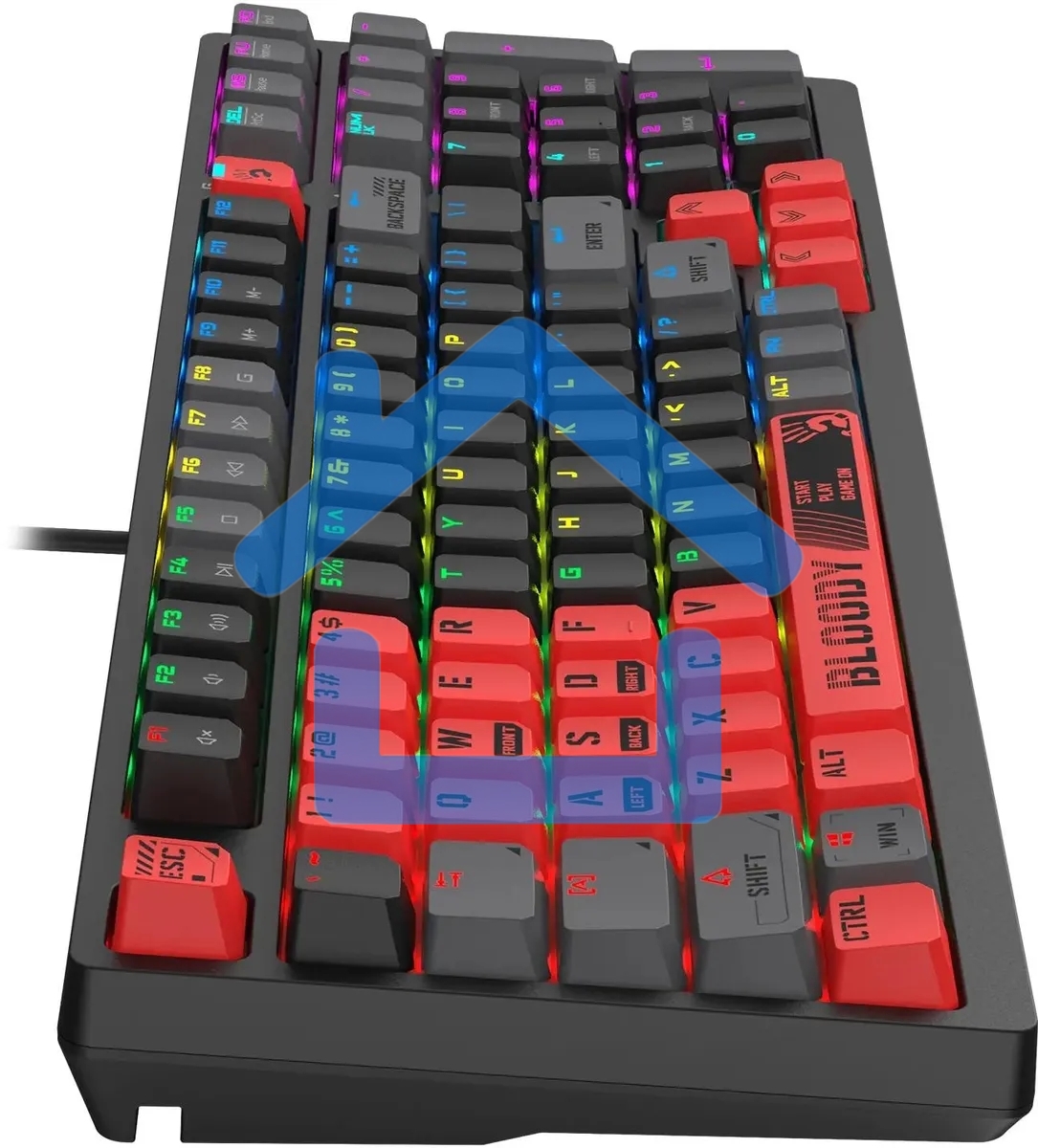 Клавиатура A4Tech Bloody S98 Sports Red BLMS Plus проводная USB красный/черный