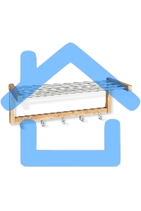 Вешалка SHEFFILTON Альберо SHT-WH4 белый/алюм.мет (985631)