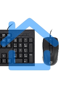 Комплект клавиатура + мышь Oklick 630M клав:черный мышь:черный USB