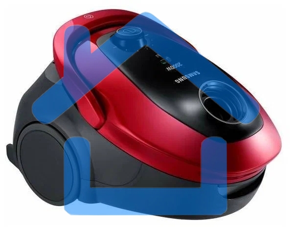 Пылесос Samsung VC20M253AWR красный, 460/2000 Вт, уборка сухая, пылесборник мешок, 2.5 л