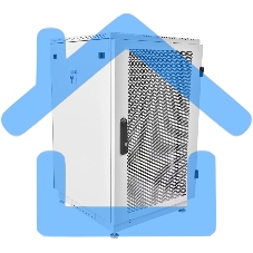 Шкаф телеком. напольный 18U (600x600) дверь перфорированная (ШТК-М-18.6.6-4ААА) (2 коробки)