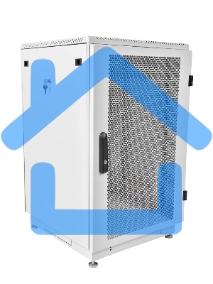 Шкаф телеком. напольный 18U (600x600) дверь перфорированная (ШТК-М-18.6.6-4ААА) (2 коробки)