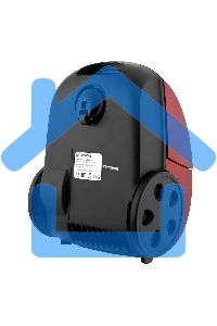 Пылесос BRAYER BR4223 черный/красный, 380/1800 Вт, уборка сухая, пылесборник мешок 2.5 л