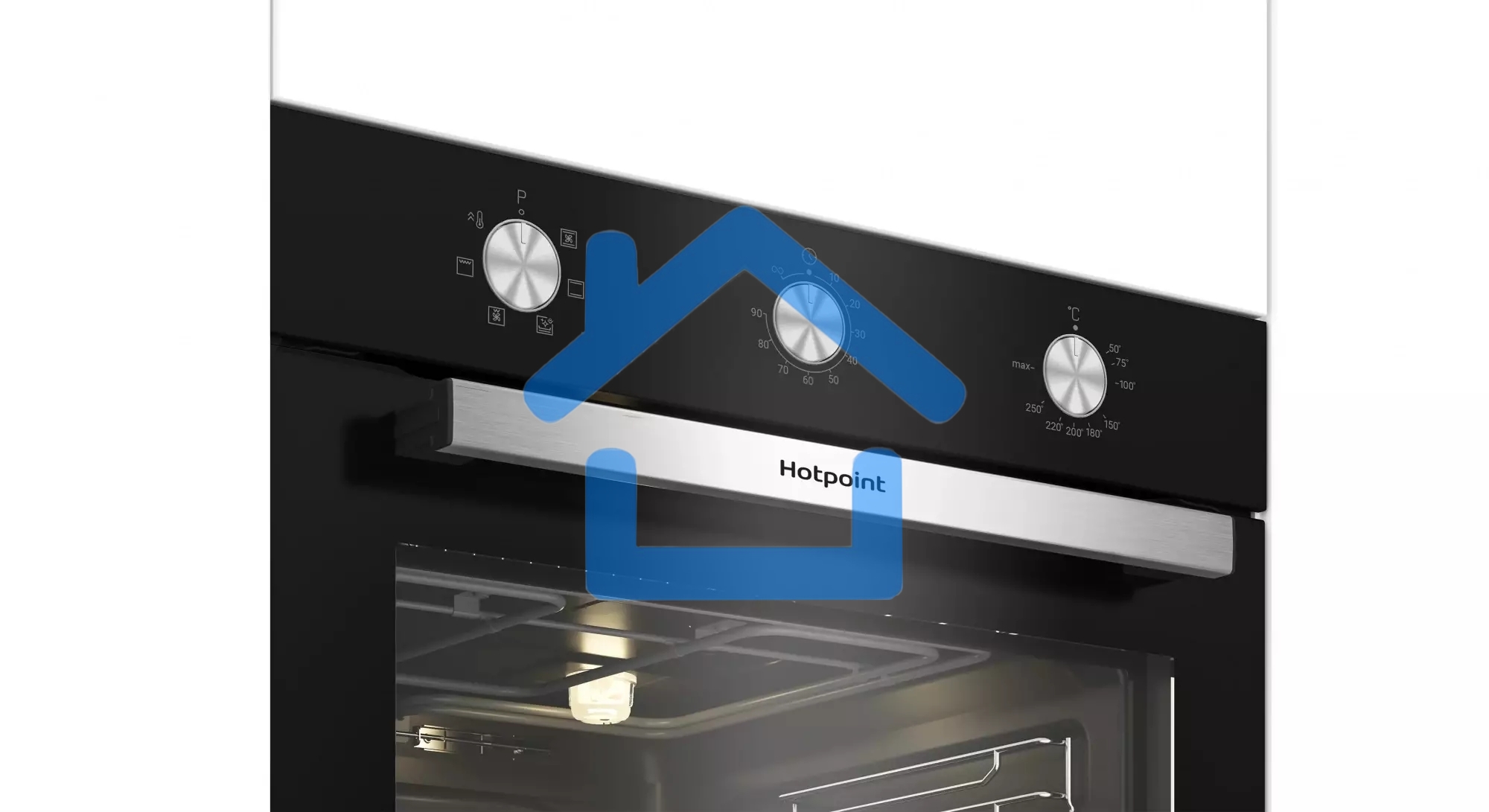 Духовой шкаф электрический встраиваемый Hotpoint HETF 614 JH BL черный
