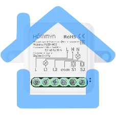 Модуль реле HOMMYN zigbee 2 канала (без нейтрали) RLZBNN02