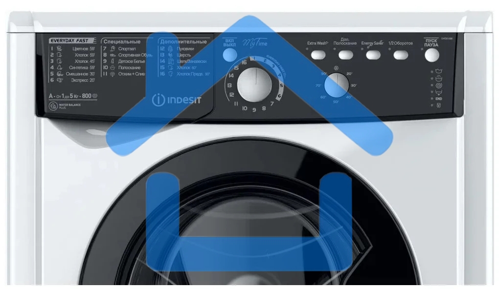 Стиральная машина Indesit EWSB 5085 BK CIS белый, загрузка фронтальная 5 кг, 800 об/мин., класс: А