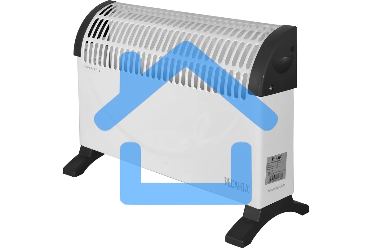 Конвектор Ресанта ОК-1000С белый, 1000 Вт, 15 м2, термостат