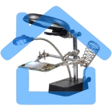 Лупа с держателем платы для пайки Kaisi TE-800