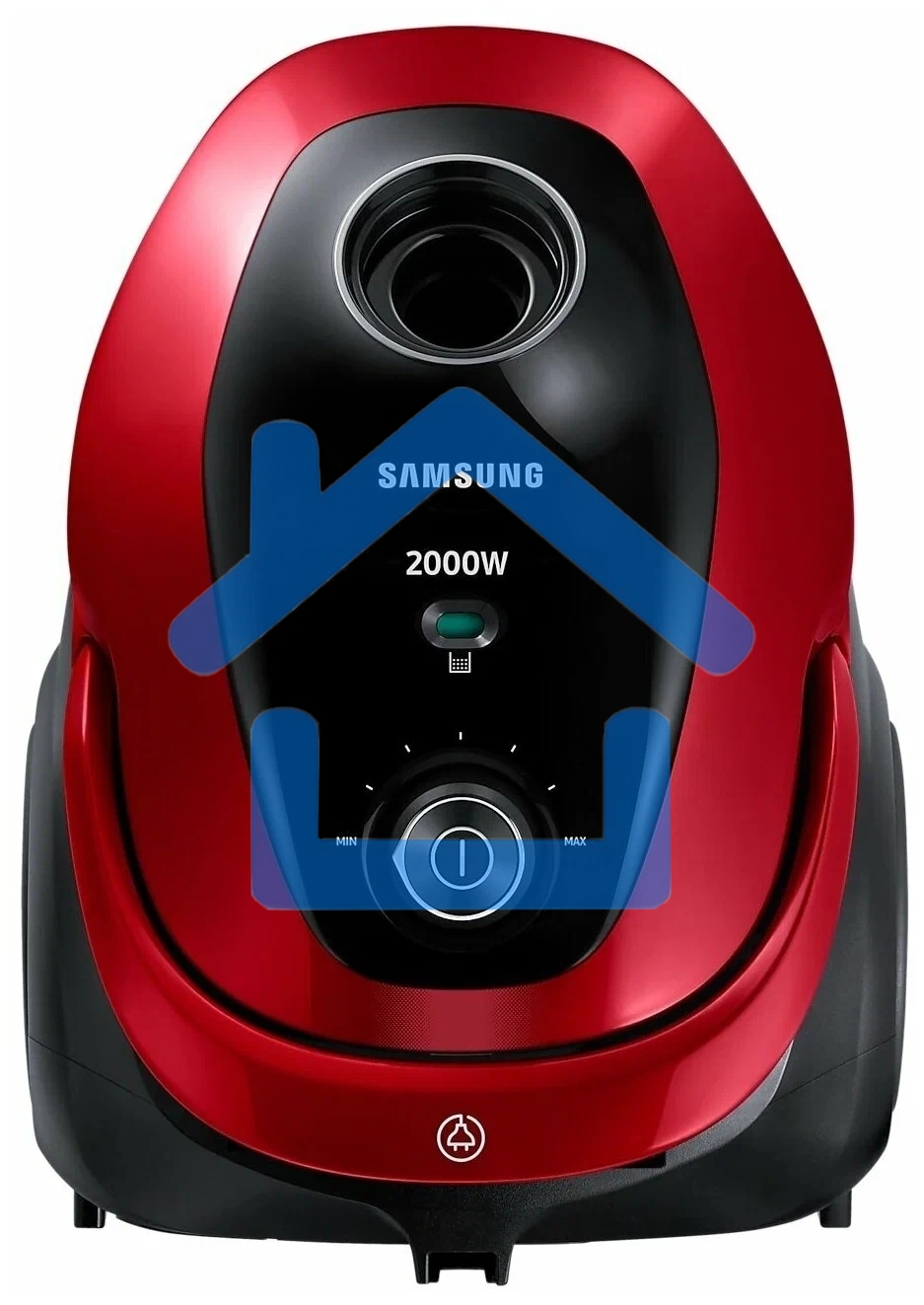 Пылесос Samsung VC20M253AWR красный, 460/2000 Вт, уборка сухая, пылесборник мешок, 2.5 л