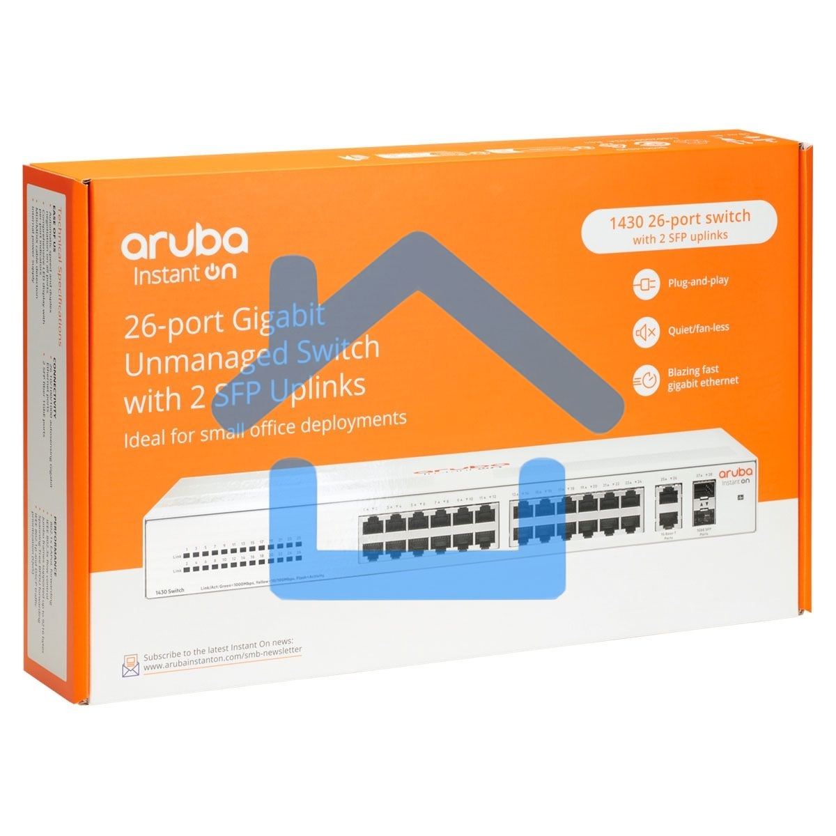 Коммутатор HPE Instant on 1430 R8R50A#ABB 26G 2SFP неуправляемый