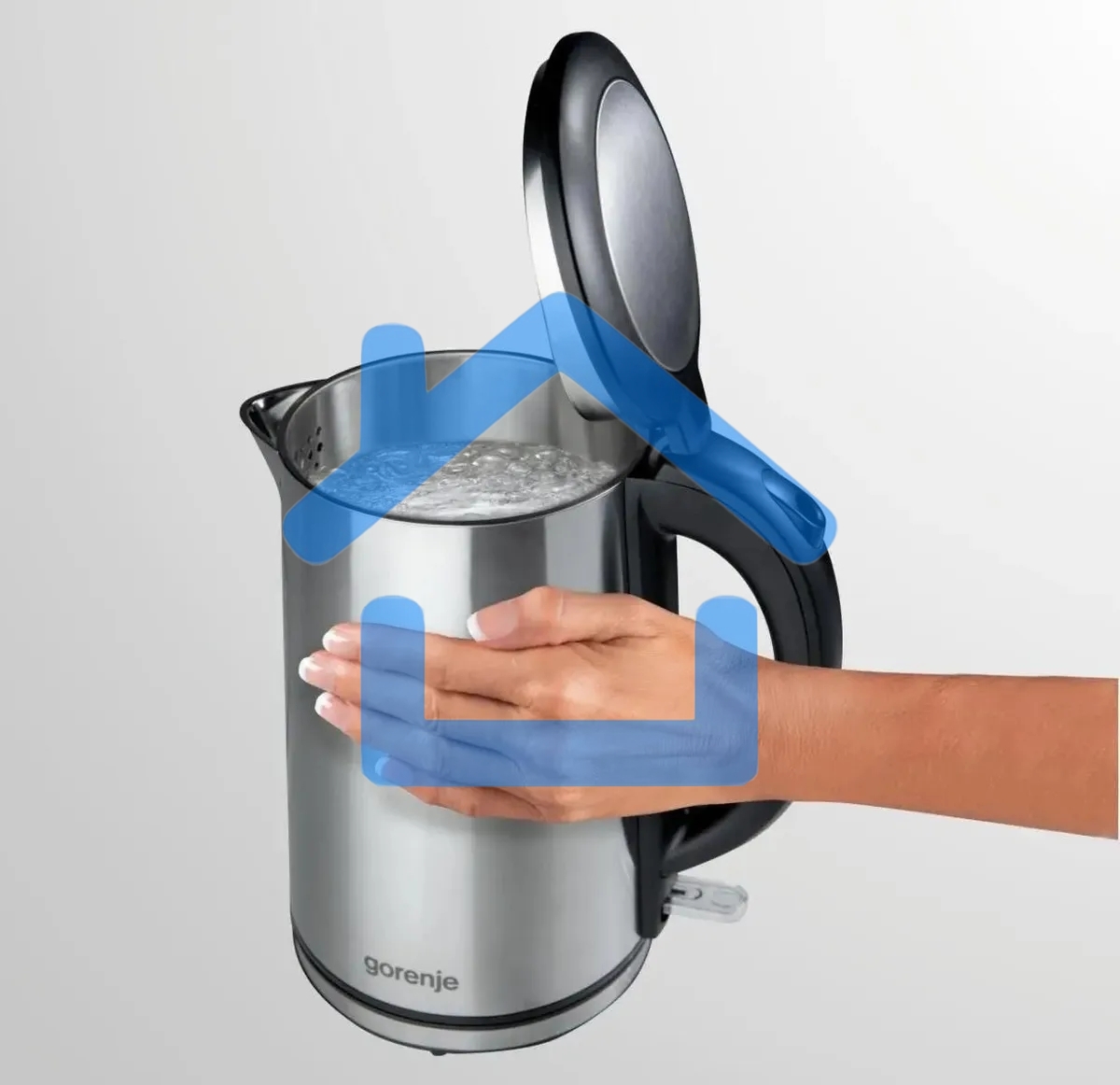 Чайник электрический Gorenje K15DWS 1.5л. 2200Вт нержавеющая сталь (корпус: нержавеющая сталь)
