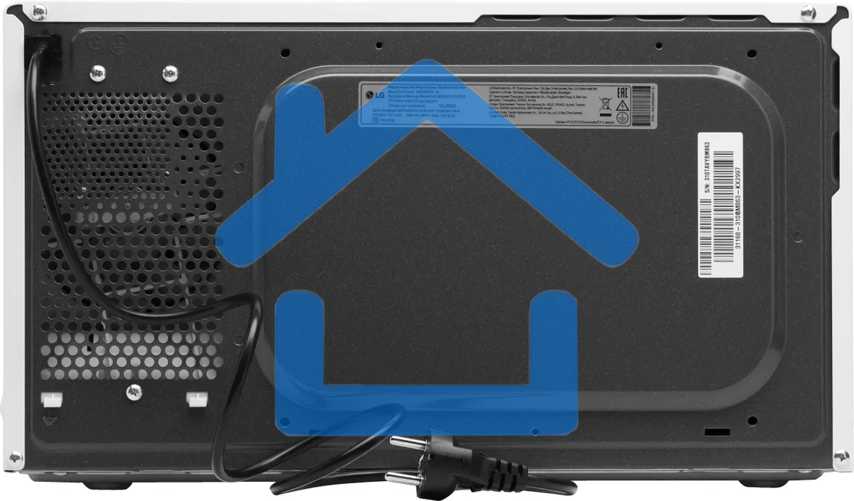 Микроволновая печь LG MW23R35GIH белый, 23 л, 1000 Вт, переключатели - сенсор