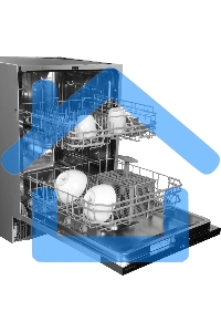 Встраиваемая посудомоечная машина Hyundai HBD 645, нержавеющая сталь, 59.8 см, 13 компл., 49 дБ, класс A++