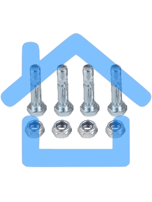 Болты срезные SH 8-38 диаметр 8 мм, для установки на шнек снегоуборочной машины(комплект 4шт)