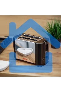 Тостер ARESA AR-3005 735 Вт, серебристый/черный