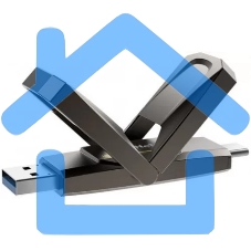 Флешка USB Netac US5 128 Gb USB 3.2+TypeC Solid State Flash, up to 550MB/500Mb/s