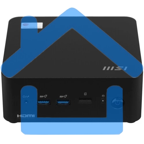 Компьютер MSI Cubi NUC 1M-096XRU, Intel Core 5 120U/8Gb/512Gb/IrisXE/WF6E/BT5.3/120W/AirCooling/DOS, черный (9S6-B0B111-096)