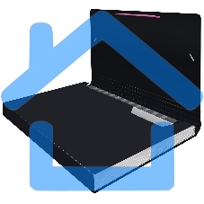 Папка-портфель Бюрократ Black Opal BLPP13 13 отделений, A4, пластик, 0.7мм, черный/ассорти