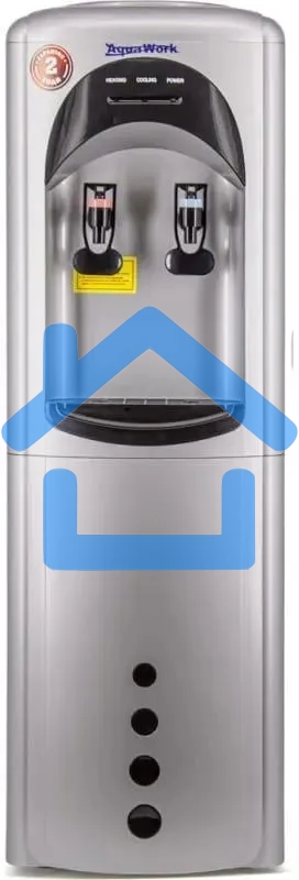 Кулер Aqua Work 17LDR напольный электронный серебристый/черный