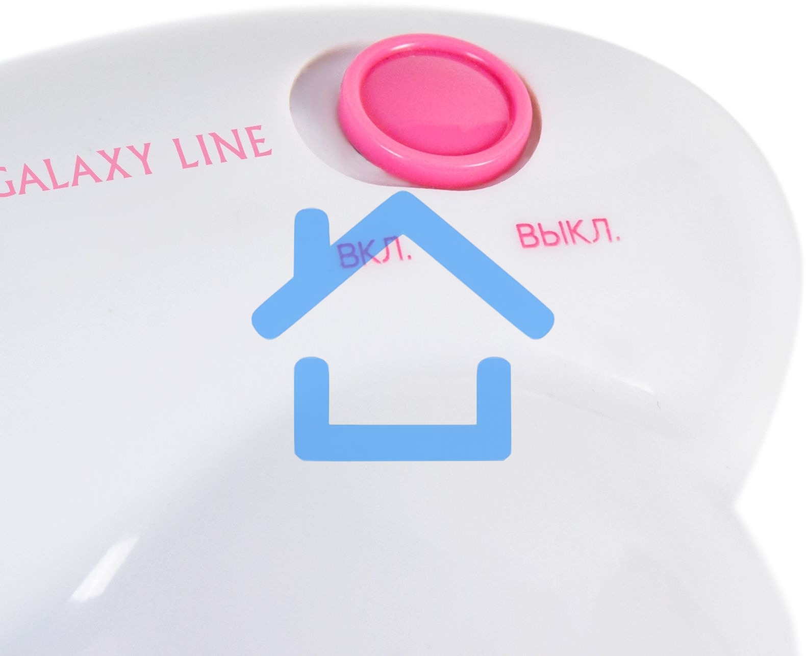 Машинка для удаления катышков Galaxy LINE GL 6301, белый c розовым, питание: 2 батарейки 