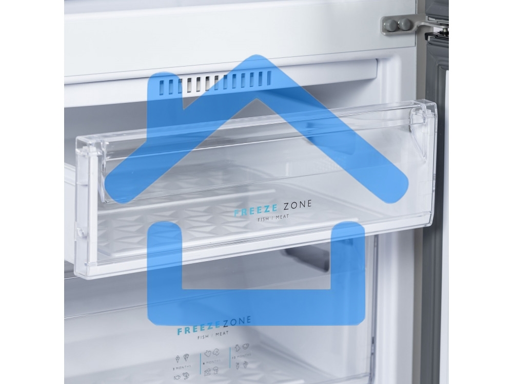 Холодильник Бирюса M551 металлик двухкамерный 180/60л морозилка снизу, автоматическое оттаивание