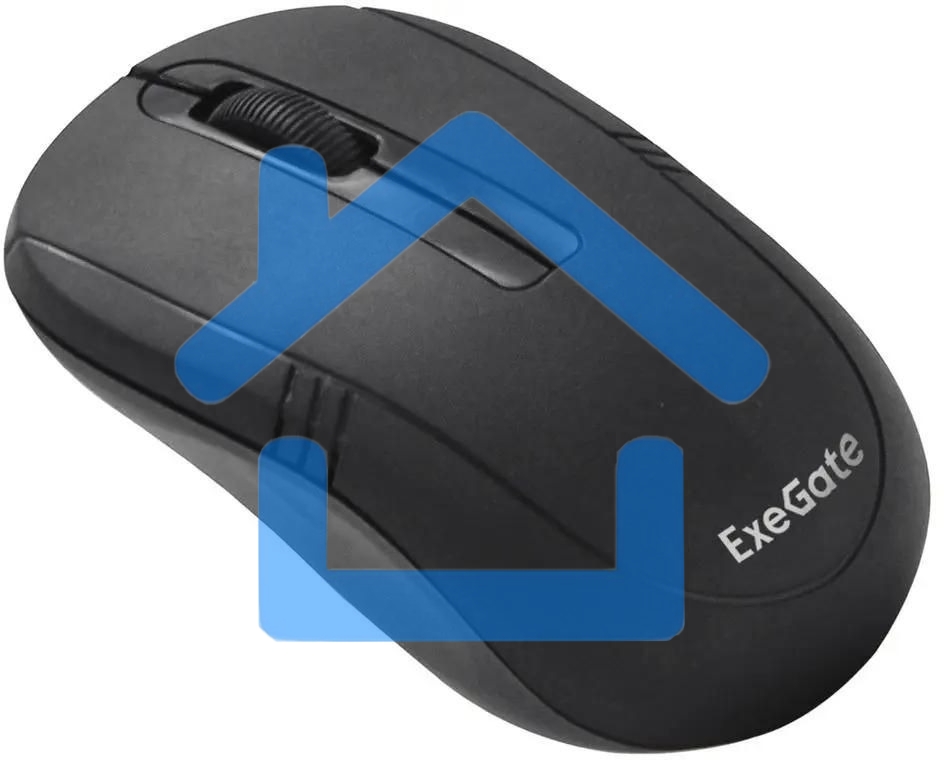 Мышь беспроводная ExeGate Professional Standard SR-9021 черный, 1200 dpi, радиоканал, USB, кнопки - 3