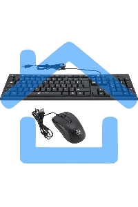 Комплект клавиатура + мышь Oklick 630M клав:черный мышь:черный USB
