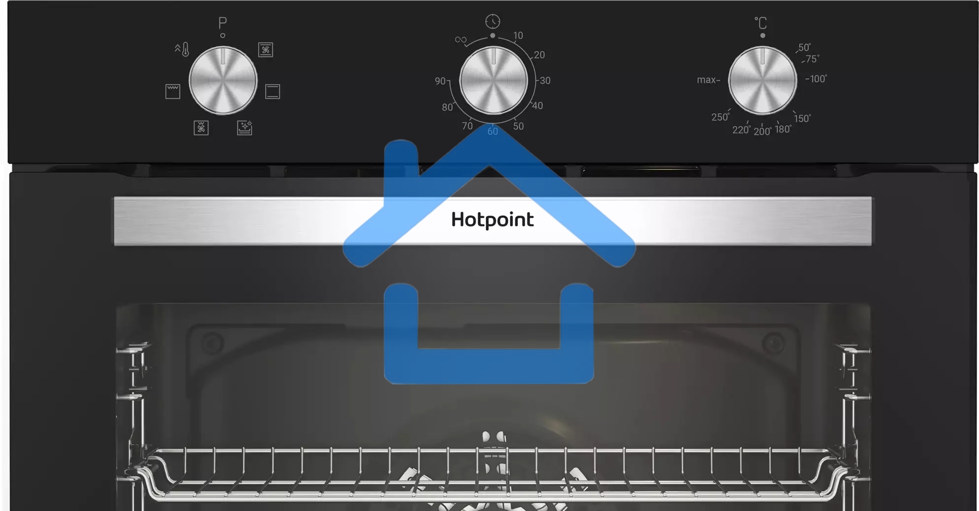 Духовой шкаф электрический встраиваемый Hotpoint HETF 614 JH BL черный