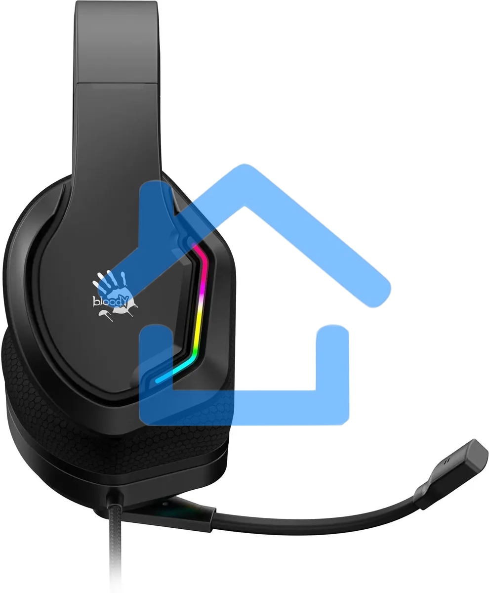 Наушники с микрофоном A4Tech Bloody G260 черный 2м мониторные USB оголовье (G260)