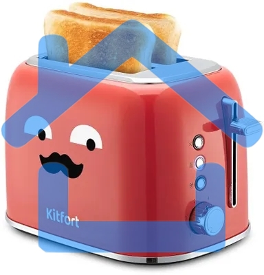 Тостер Kitfort КТ-6218-1 870Вт красный